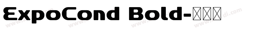 ExpoCond Bold字体转换